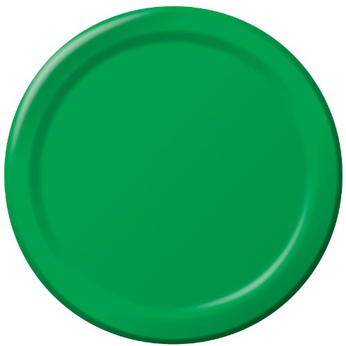 0073525875484 - EMERALD GREEN PAPER DINNER PLATES 9 IN