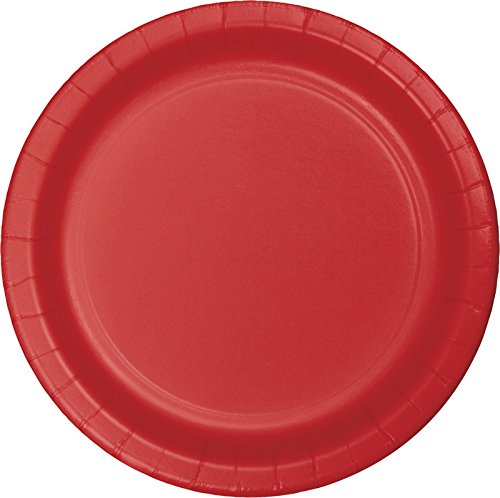 0073525945866 - CREATIVE CONVERTING VALUE PACK PAPER DINNER PLATES, CLASSIC RED, 75-COUNT