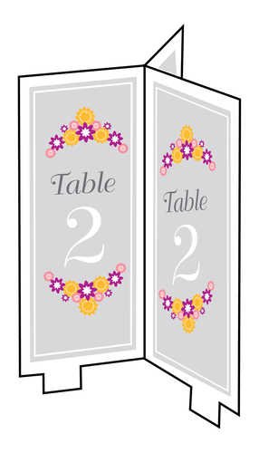 0073525998053 - CREATIVE CONVERTING I DO CAKE, TABLE CARD NUMBERS, PACKAGE OF 24
