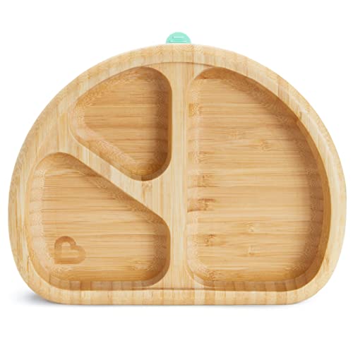 0735282175398 - MUNCHKIN BAMBOU DIVIDED SUCTION PLATE - ECO-FRIENDLY BAMBOO DINNERWARE FOR BABIES AND TODDLERS