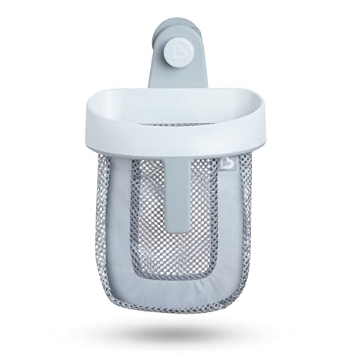 0735282271861 - MUNCHKIN® SUPER SCOOP™ HANGING BATH TOY STORAGE WITH QUICK DRYING MESH, GREY