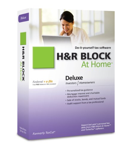 0735290103406 - H&R BLOCK AT HOME 2010 DELUXE FEDERAL + EFILE