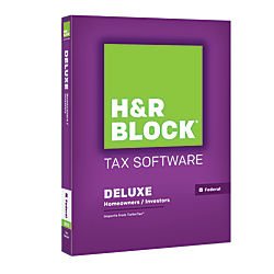 0735290105172 - H&R BLOCK TAX SOFTWARE DELUXE 2015 FEDERAL ONLY