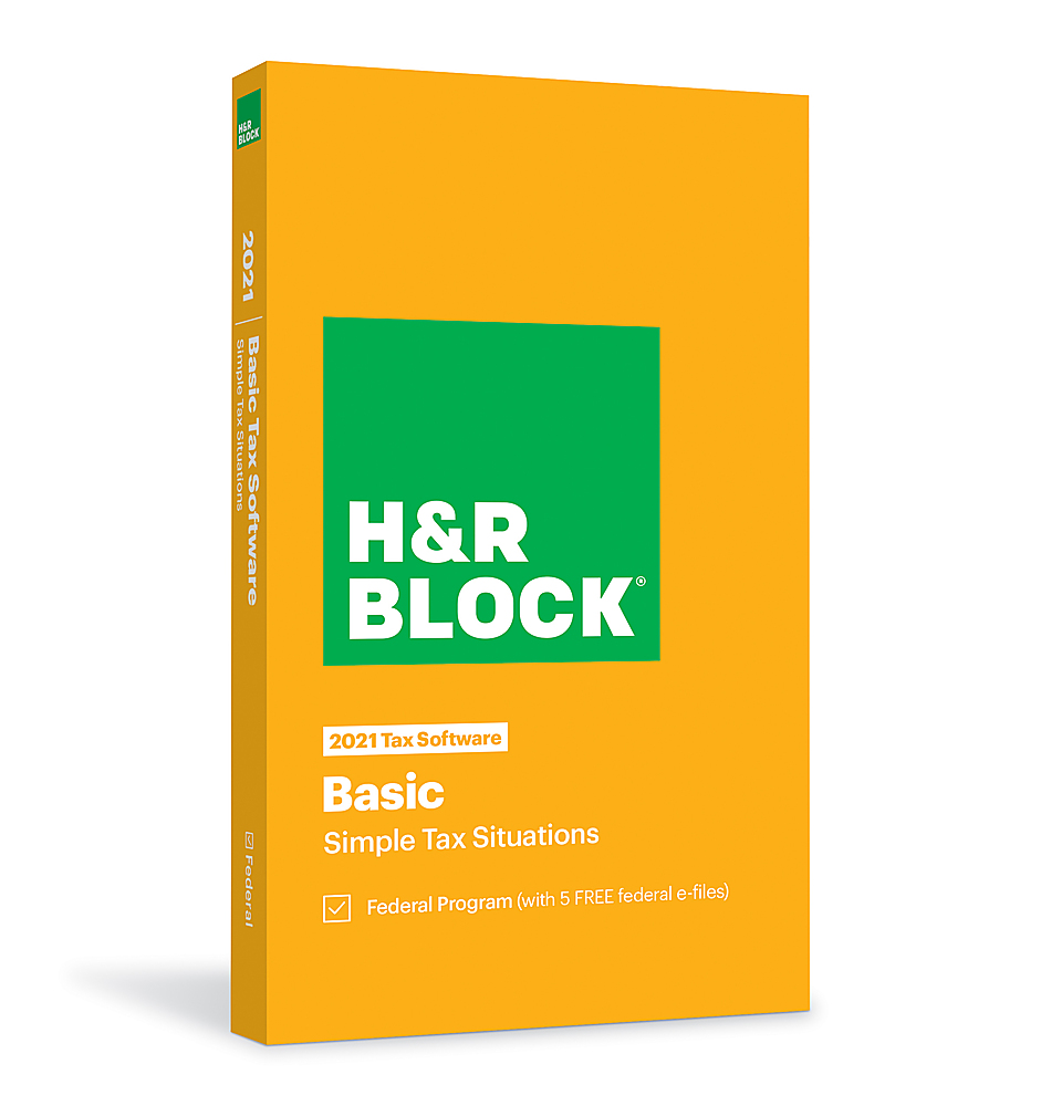 0735290107251 - H&R BLOCK TAX SOFTWARE BASIC 2021