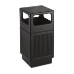 0073555947625 - CANMELEON SIDE-OPEN RECEPTACLE SQUARE POLYETHYLENE TEXTURED BLACK