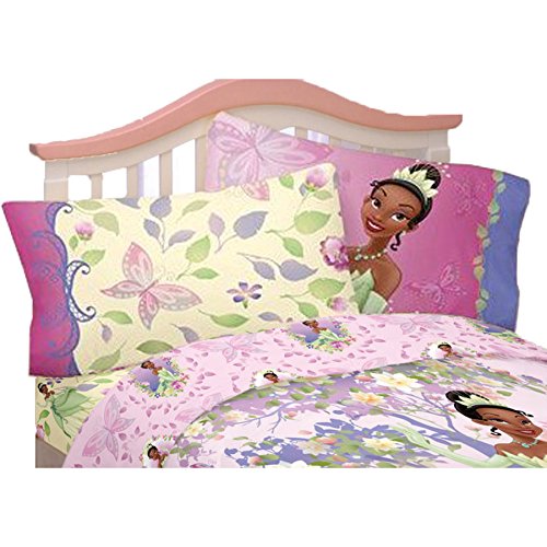 0073558669869 - 4PC DISNEY PRINCESS AND THE FROG FULL BED SHEET SET SOUTHERN BUTTERFLY BEDDING ACCESSORIES