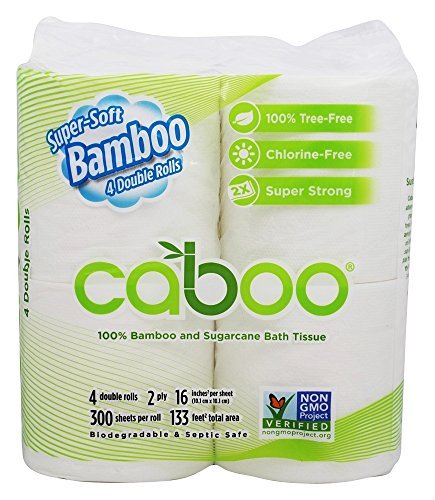 0735591626734 - CABOO TISSUE BATH 300 SHEETS, 4PK BY CABOO