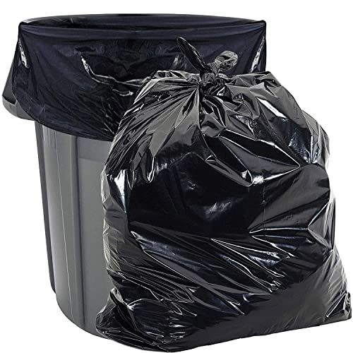 0735692006305 - ALUF PLASTICS 56 GALLON 1.3 MIL HEAVY DUTY GARBAGE BAGS - 43 X 47 - PACK OF 100 - FOR HOME, OUTDOOR, & COMMERCIAL