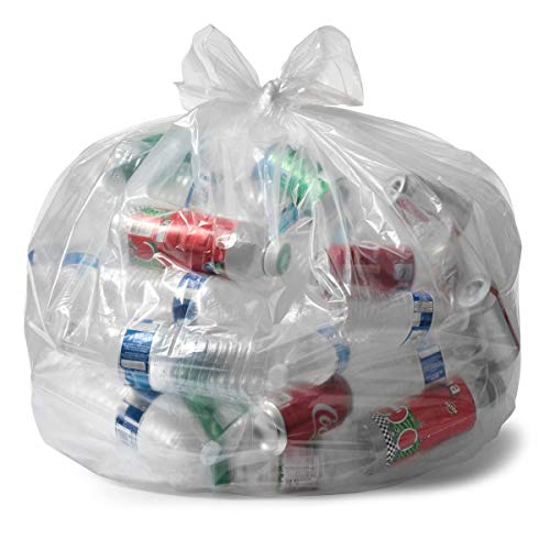 0735692037705 - ALUF PLASTICS 45 GALLON 2.0 MIL CLEAR GARBAGE BAGS - 40 X 46 - PACK OF 50 - FOR CONTRACTOR, INDUSTRIAL, HEALTHCARE, & MUNICIPAL