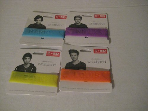 0735854930653 - ONE DIRECTION LIMITED EDITION 1D + OD TOGETHER SILICONE WRISTBANDS, LOUIS - ORIGINAL, ORANGE BY ORANGE