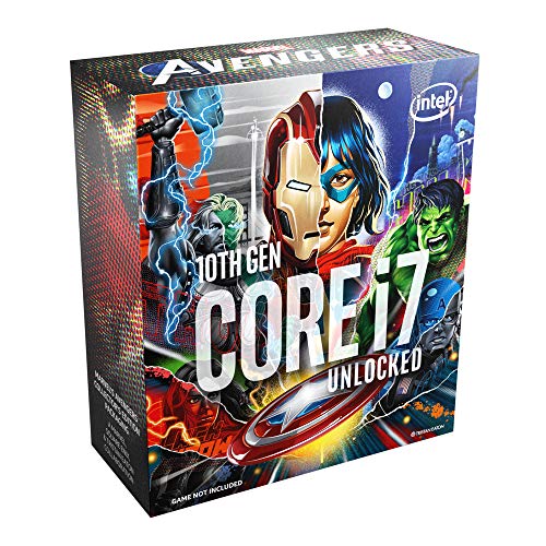 0735858459372 - INTEL CORE I7-10700K DESKTOP PROCESSOR FEATURING MARVELS AVENGERS COLLECTORS EDITION PACKAGING 8 CORES UP TO 5.1 GHZ UNLOCKED LGA1200 (INTEL 400 SERIES CHIPSET) 125W