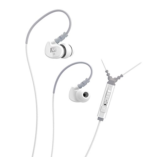 0736211199669 - MEE AUDIO SPORT-FI M6P NOISE ISOLATING IN-EAR HEADPHONE WITH MICROPHONE, REMOTE, AND UNIVERSAL VOLUME CONTROL (WHITE)