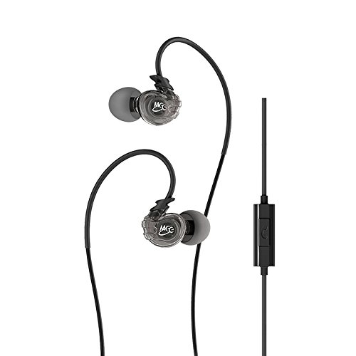 0736211205469 - MEE AUDIO SPORT-FI M3P IN-EAR HEADPHONES WITH MEMORY WIRE AND INLINE MICROPHONE AND REMOTE (BLACK)