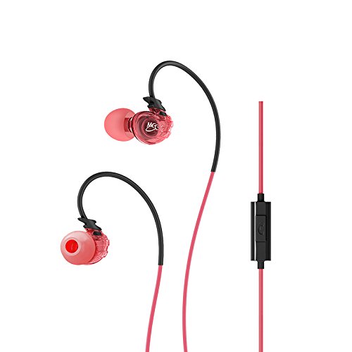 0736211205766 - MEE AUDIO SPORT-FI M3P IN-EAR HEADPHONES WITH MEMORY WIRE AND INLINE MICROPHONE AND REMOTE (PINK)