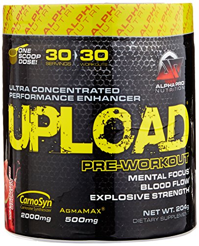 0736211307996 - ALPHA PRO NUTRITION UPLOAD ULTRA CONCENTRATED PRE WORKOUT, THE ULTIMATE PERFORMANCE ENHANCER, WATERMELON SPLASH, 30 SERVINGS