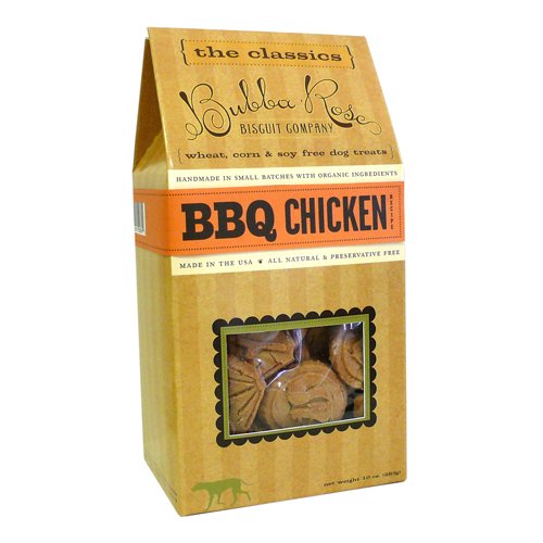 0736211508645 - BBQ CHICKEN - BUBBA ROSE BOXED DOG BISCUITS - 10 OUNCES