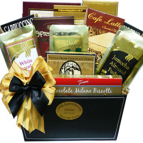 0736211600448 - ART OF APPRECIATION GIFT BASKETS COFFEE CADDY WITH TREATS