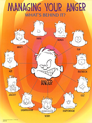 0736211687241 - MANAGING YOUR ANGER FACES EMOTIONS MOTIVATIONAL POSTER ART PRINT