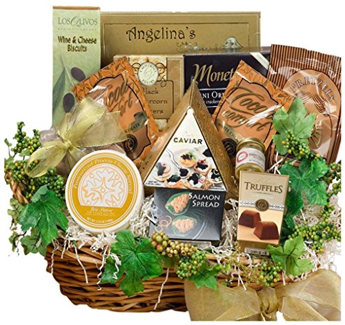 0736211805737 - ART OF APPRECIATION GIFT BASKETS THE SAVORY SOPHISTICATED GOURMET FOOD BASKET WITH CAVIAR - LARGE