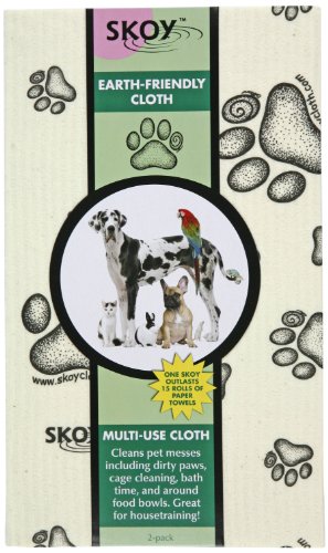 0736211883841 - SKOY CLOTH LARGE WITH PAW PRINT, 2-PACK