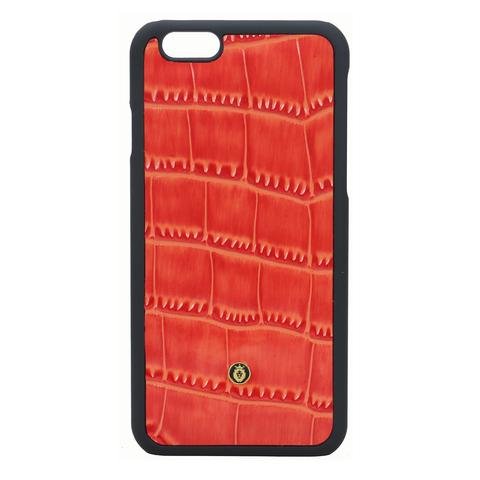 0736313542820 - ZION LUX CROCO LEATHER CASE FOR IPHONE 6/6S (4.7) (FUEGO)