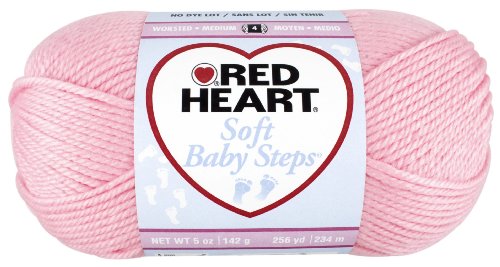 0073650798719 - RED HEART SOFT BABY STEPS - BABY PINK