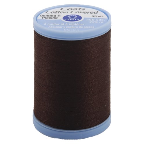 0073650806575 - COATS & CLARK COTTON COVERED QUILTING AND PIECING THREAD, 250-YARD, CHONA BROWN
