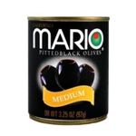 0073651214164 - MARIO CAMACHO | MARIO PITTED BLACK OLIVES, MEDIUM, 3.25-OUNCE CANS, (PACK OF 12)