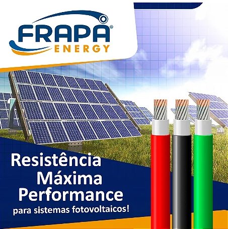 0736532278104 - CABO SOLAR FOTOVOLTAICO 1X4.00 MM ² 1.8 KV C.C - VERMELHO - 100 MTS