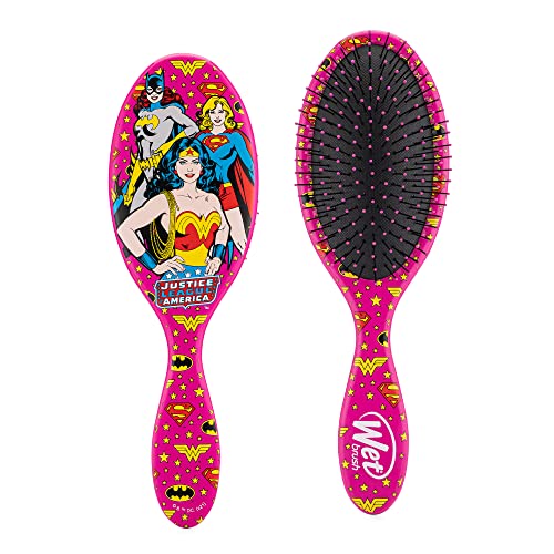 0736658498318 - WET BRUSH ORIGINAL DETANGLER HAIR BRUSH - JUSTICE LEAGUE, (WONDER WOMAN, BATGIRL, & SUPERGIRL) - COMB FOR WOMEN, MEN & KIDS - NATURAL, STRAIGHT, THICK AND CURLY HAIR - PAIN-FREE FOR ALL HAIR TYPES