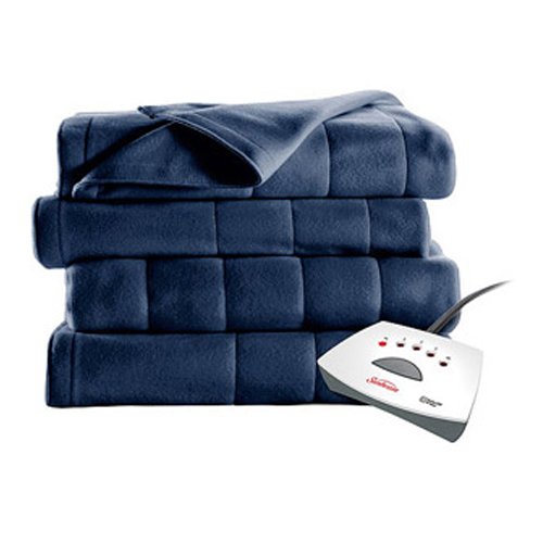 0736842683148 - #1 SELLING SUNBEAM HEATED FLEECE ELECTRIC BLANKET IN A TWIN SIZE. A LONG 10 HOUR SHUT OFF WITH A 6 FOOT CORD MAKES IT AN IDEAL BUY IN BEDDING. DONT OVERPAY FOR A THROW, GET A BIGGER WARMING FLEECE BLANKET WITH BETTER TECHNOLOGY!!! (ROYAL BLUE)