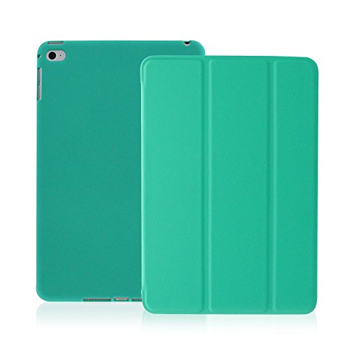 0736983028617 - KHOMO IPAD MINI / MINI RETINA / MINI 3 CASE (RELEASED 2014) - DUAL DARK GREEN SUPER SLIM TWILL TEXTURE COVER WITH RUBBERIZED BACK AND SMART FEATURE (BUILT-IN MAGNET FOR SLEEP / WAKE FEATURE) FOR APPLE IPAD MINI TABLET ...