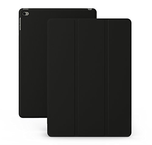 0736983028990 - KHOMO IPAD MINI 4 CASE (RELEASED SEPTEMBER 2015) DUAL SUPER SLIM COVER WITH RUBBERIZED BACK & SMART FEATURE - BLACK