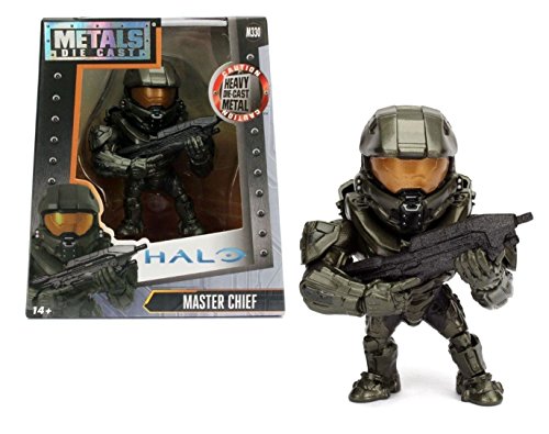 0736983522757 - NEW 4 JADA TOYS ACTION FIGURE COLLECTION - HALO - MASTER CHIEF ACTION FIGURES BY JADA TOYS