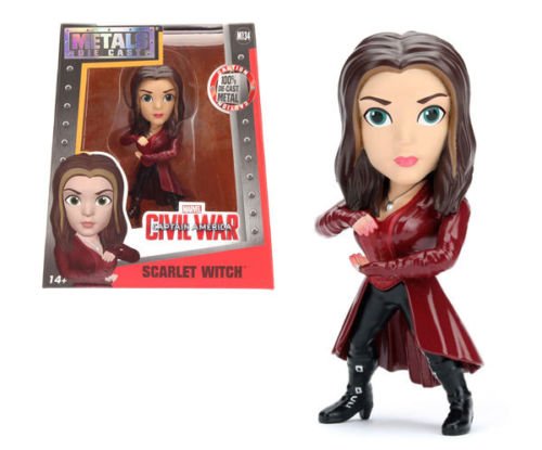 0736983527066 - NEW 4 JADA TOYS ACTION FIGURE COLLECTION - CAPTAIN AMERICA CIVIL WAR SCARLET WITCH M134 ACTION FIGURES BY JADA TOYS