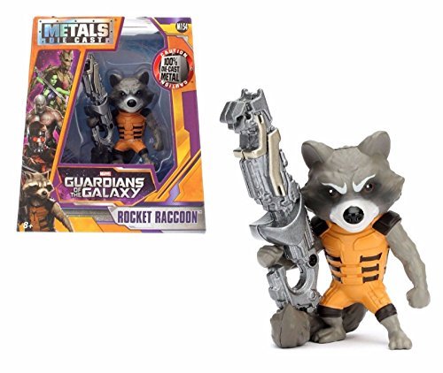 0736983527097 - NEW 4 JADA TOYS ACTION FIGURE COLLECTION - METALS GUARDIANS OF THE GALAXY ROCKET RACCOON M154 ACTION FIGURES BY JADA TOYS
