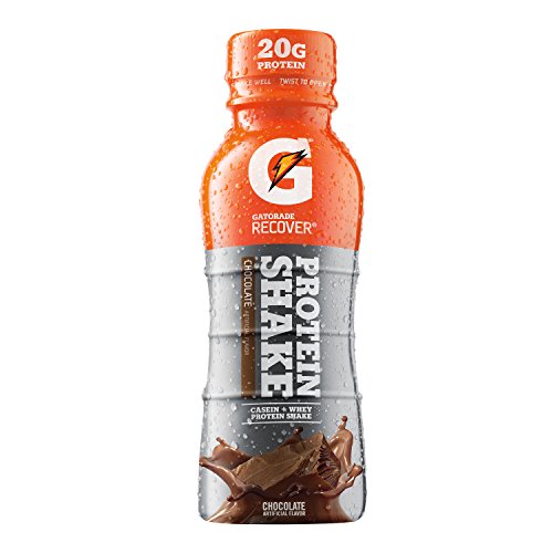 0736983889874 - GATORADE RECOVER PROTEIN SHAKE, CHOCOLATE, 11.16 OUNCE, 12 COUNT