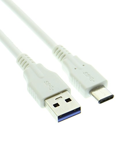 0736983901132 - USB 3.0 TYPE-A MALE TO TYPE-C MALE 3FT WHITE CABLE