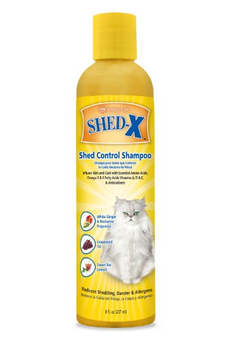 0736990005304 - SYNERGYLABS SHED-X SHED CONTROL SHAMPOO FOR CATS; 8 FL.OZ.