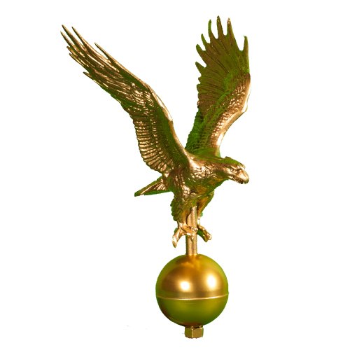 0737276009924 - MONTAGUE METAL PRODUCTS FLAGPOLE EAGLE, 12-INCH, GOLD