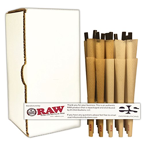 0737382294399 - RAW KING SIZE ORGANIC AND CLASSIC PRE-ROLLED CONES VARIETY BUNDLE (25 CLASSIC AND 25 ORGANIC (50 PACK)