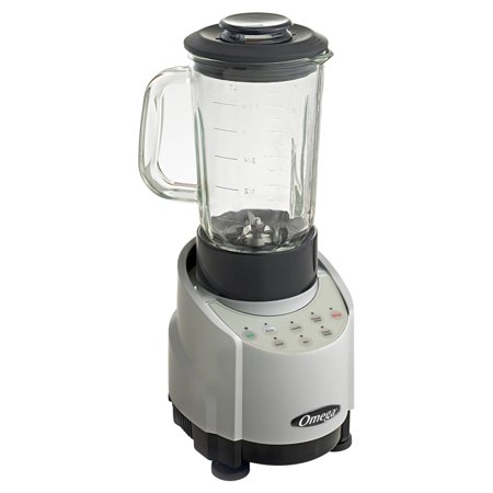 0737416010049 - OMEGA SLK100GS 1-HP SILVER BLENDER WITH 48-OUNCE GLASS CONTAINER