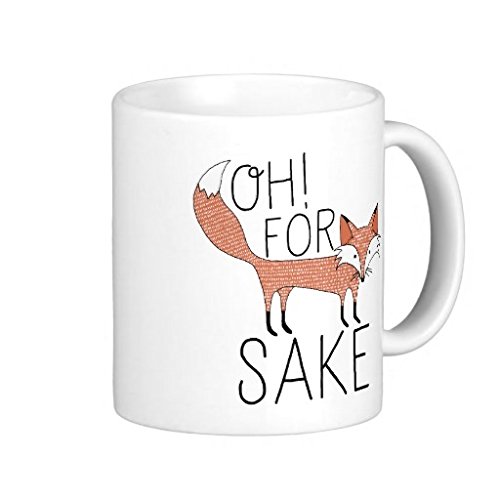 0737420168194 - OH FOR FOX SAKE CLASSIC WHITE COFFEE MUG