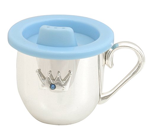 0737505510511 - STEPHAN BABY ROYALTY COLLECTION KEEPSAKE SILVER PLATED SIPPY CUP, LITTLE PRINCE