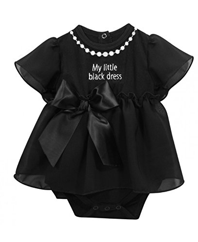 0737505680023 - STEPHAN BABY MY FIRST LITTLE BLACK PARTY DRESS RUFFLE-SKIRTED DIAPER COVER, 3-6 MONTHS
