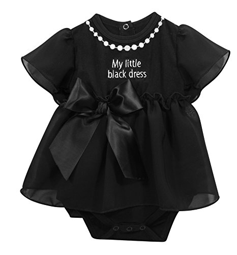 0737505680047 - STEPHAN BABY MY FIRST LITTLE BLACK PARTY DRESS RUFFLE-SKIRTED DIAPER COVER, 12-18 MONTHS
