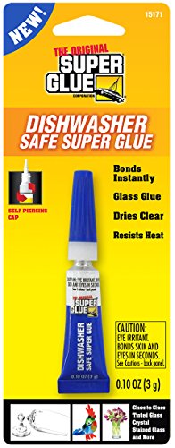 0073754151717 - SUPER GLUE 15171-12 DISHWASHER SAFE GLASS GLUE TUBE, 3G