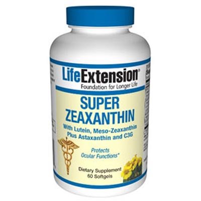 0737870158660 - SUPER ZEAXANTHIN WITH LUTEIN & MESO-ZEAXANTHIN PLUS ASTAXANTHIN AND C3G 60 SOFTGELS