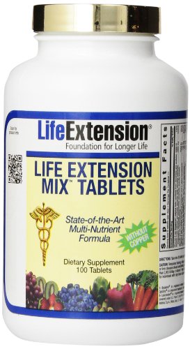 0737870186014 - LIFE EXTENSION MIX WITHOUT COPPER TABLETS, 100 COUNT