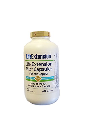 0737870186441 - LIFE EXTENSION MIX WITHOUT COPPER CAPSULES, 490 COUNT